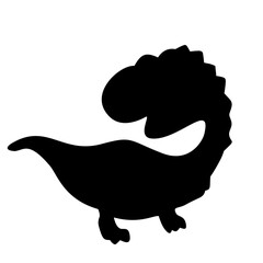 Black Dinosaurs Silhouette 