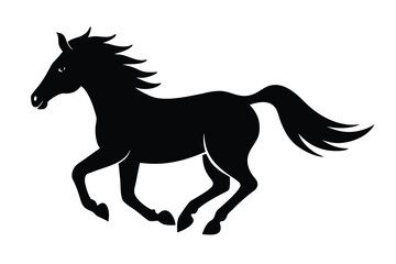 running horse vector icon