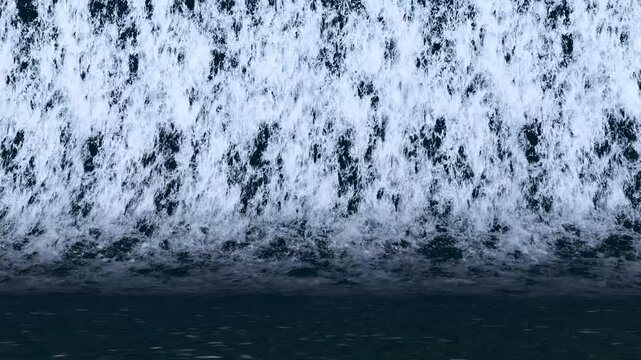 Beautiful Waterfall Illustration with Clear Splash Effect