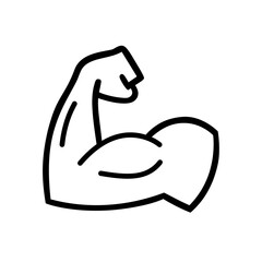 muscle icon vector illustration