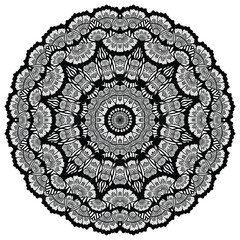 Floral henna or mehndi style mandala design. Traditional and Cultural Beautiful Mandala Pattern Design. 
