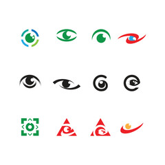 Branding Identity Corporate Eye Care vector logo design