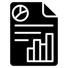 Report Chart glyph icon