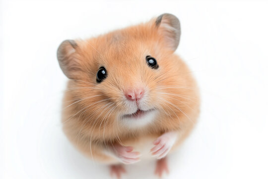 Adorable hamster with cute whiskers looking innocent in a furry closeup - Powered by Adobe