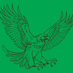 eagle with wings