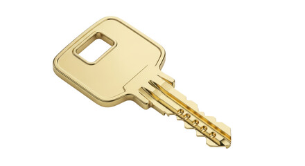 Isolated Golden Key