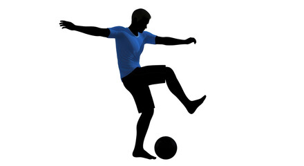 Isolated Football Player