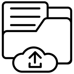 Upload File line icon