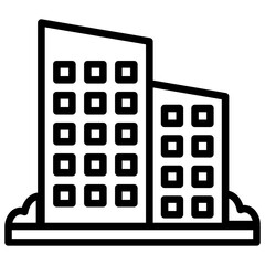 Office Building line icon