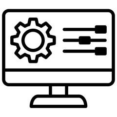 System Settings line icon