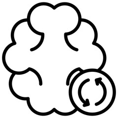 Recurring Process line icon