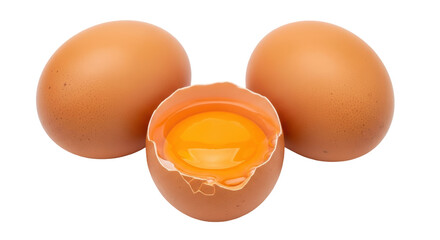 Isolated cracked egg