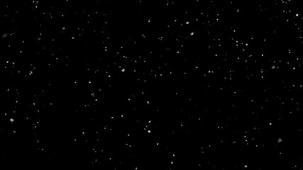 falling snow flakes isolated alpha channel animation, realistic winter snowfall,holiday christmas and new year social media motion design element - Powered by Adobe