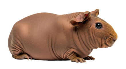 Isolated Hairless Guinea Pig