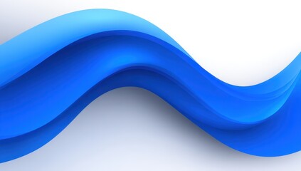 Obraz premium Abstract blue wavy design