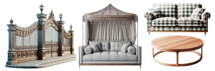 Set, Modern Isolated from the background,  PNG Photo , high quality,  repair, modern, loft, interior design, ,furniture , interior lamp, chandelier, lamp, room, sofa