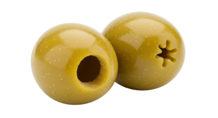 Isolated Green Olives