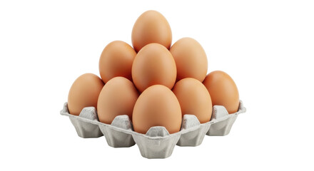 Isolated Eggs Carton
