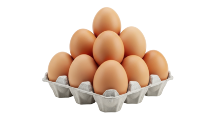 Isolated Eggs Carton