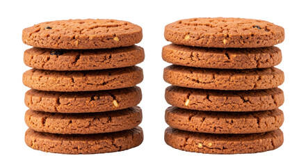 Isolated Pile of Chocolate Chip Cookies