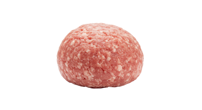 Raw Ground Meat Ball.
