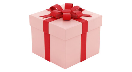 Isolated Pink Gift Box