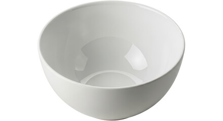 Isolated Empty White Bowl