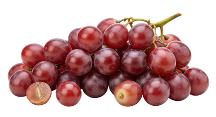 Isolated Red Grapes