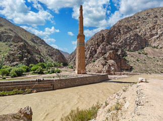 Jam, Afghanistan - one of the most mystical attractions in Afghanistan, the Minaret of Jam stands isolated in a remote and nearly inaccessible valley of the Shahrak District