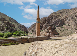 Jam, Afghanistan - one of the most mystical attractions in Afghanistan, the Minaret of Jam stands isolated in a remote and nearly inaccessible valley of the Shahrak District