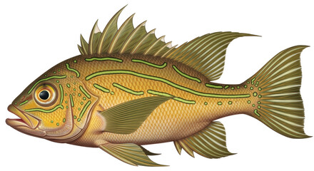 Isolated Fish Illustration