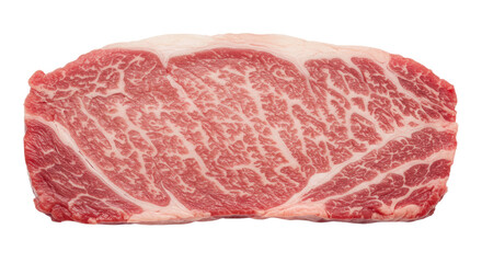 Fototapeta premium Raw Wagyu Beef Steak Isolated.