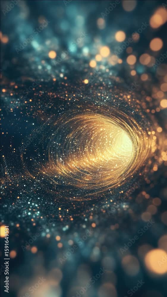 Canvas Prints a mesmerizing image of a cosmic nebula, bathed in the glow of sparkling particles and neon colors, s
