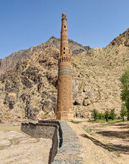 Jam, Afghanistan - one of the most mystical attractions in Afghanistan, the Minaret of Jam stands isolated in a remote and nearly inaccessible valley of the Shahrak District