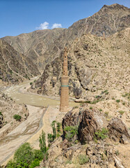 Jam, Afghanistan - one of the most mystical attractions in Afghanistan, the Minaret of Jam stands isolated in a remote and nearly inaccessible valley of the Shahrak District