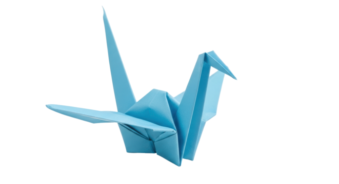 Isolated Origami Crane