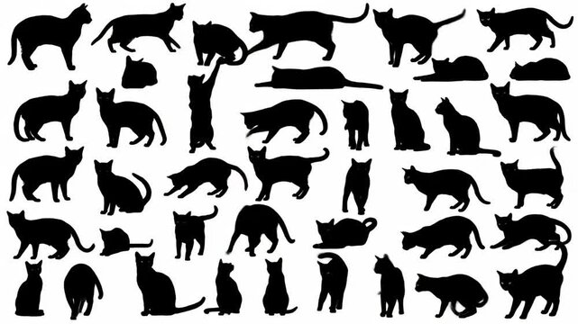Black cat silhouettes (1)