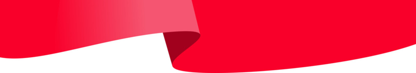 Wave Flag Header Decoration 