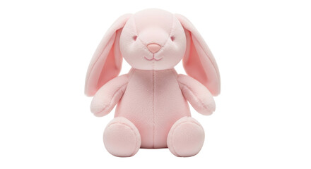Isolated Plush Pink Rabbit