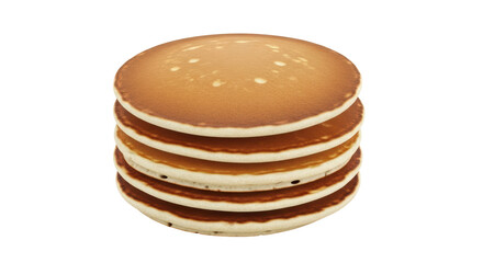 Isolated Stack of Pancakes