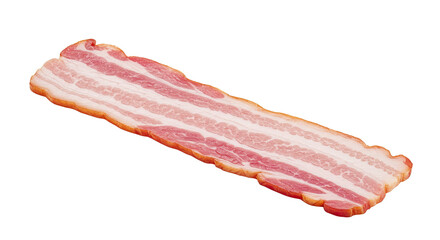 Single Slice of Raw Bacon.