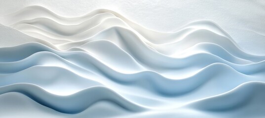A Soft Baby Blue to Pale Sky Blue Gradient with Gentle Wave Texture for Elegant Background Design