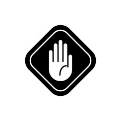 Obraz premium Icon a halt, isolated against a clean background. 