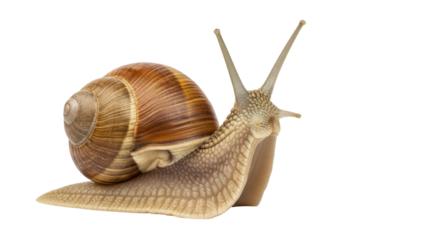 Isolated Snail Crawling