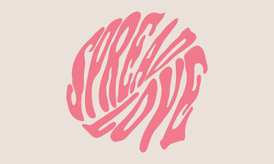 Spread-love  t-shirt design, cute Valentine's t-shirt, Valentine's Day typography design for  t-shirt sticker, label, or tag