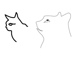 vector illustration of a wolf