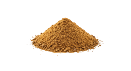 Pile of Galangal Powder Isolated.