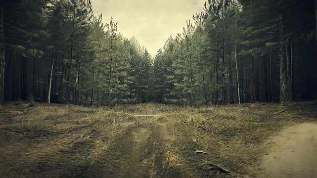 Two paths diverging in a dense forest