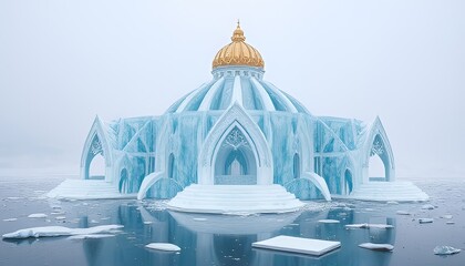 Royal structure formed in ice