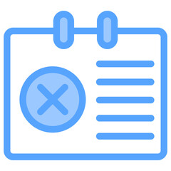 Close Down Blue Icon